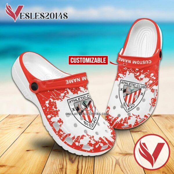 Athletic Bilbao Custom Crocs Clogs, Unique Footwear For Fans