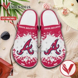 Atlanta Braves Custom Crocs Clogs, Unique Footwear For Fans 1