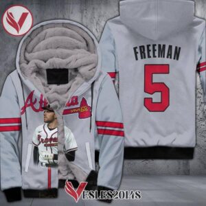 Atlanta Braves Freddie Freeman 5 Legend Player Gray 2019 3D Fleece Hoodie, Best Outfit For Fans Sport - Vesles2014S 1