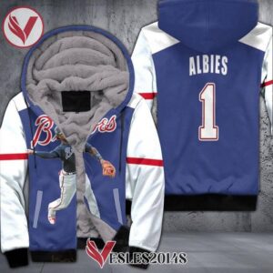 Atlanta Braves Ozzie Albies 1 Player Blue 3D Fleece Hoodie, Best Outfit For Fans Sport - Vesles2014S 1