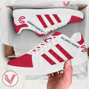 Atlanta Hawks Print Stan Smith Shoes, Best Sneaker For Fans - Vesles2014s