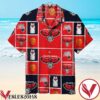 Atlanta Hawks Red And Navy Squares Hawaiian Shirt, Unique Gifts For Friends - Vesles2014S 1