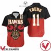 Atlanta Hawks Trae Young 11 Black And Red Hawaiian Shirt, Unique Gifts For Friends - Vesles2014S 1