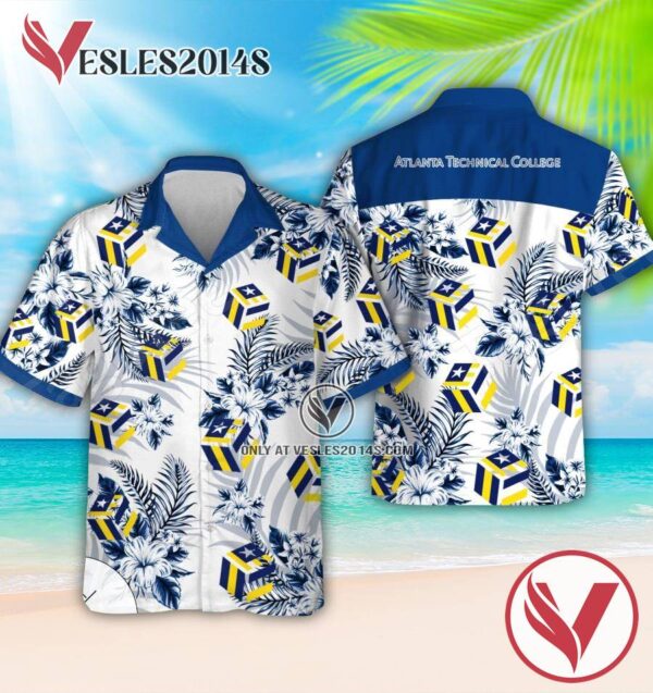Atlanta Technical College Logo Aloha Summer Shirt, Perfect Gifts Idea In Holiday - Vesles2014S 1
