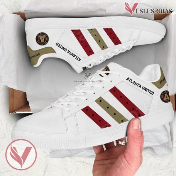 Atlanta United FC Print Stan Smith Shoes, Best Sneaker For Fans - Vesles2014s 1