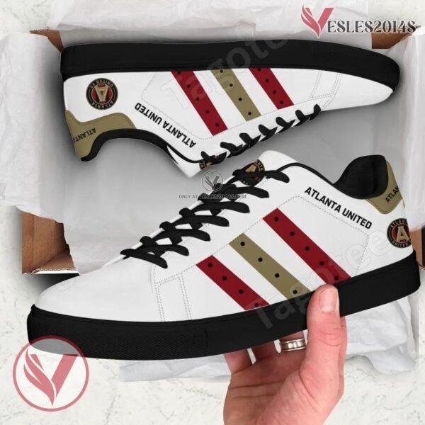Atlanta United FC Print Stan Smith Shoes, Best Sneaker For Fans - Vesles2014s