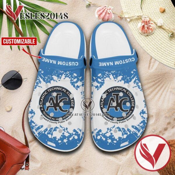 Atlantic Technical College Crocs Classic Clogs, Unique Footwear For Fans 1