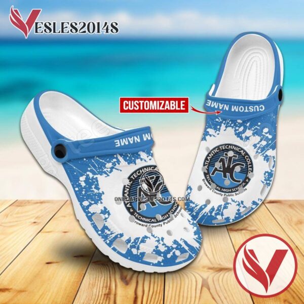 Atlantic Technical College Crocs Classic Clogs, Unique Footwear For Fans