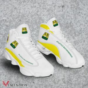Atletico Bucaramanga Logo Air Jordan 13 Shoes, Best Sneaker Gifts For Fans - Vesles2014s