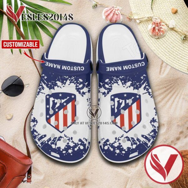 Atlético Madrid Custom Crocs Clogs, Unique Footwear For Fans 1