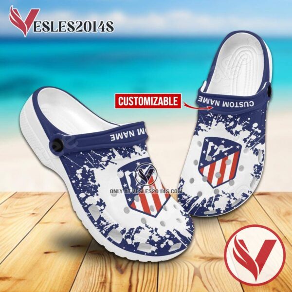 Atlético Madrid Custom Crocs Clogs, Unique Footwear For Fans