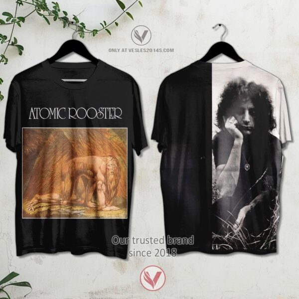 Atomic Rooster Death Walks Behind You Album Black 3D Shirt – LIMITED EDITION