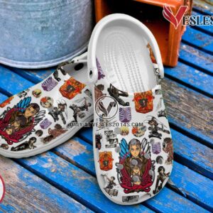 Attack On Titan Anime Cartoon Premium Crocs Crocband Clogs Shoes Comfortable For Men Women and Kids Style 1, Unique Gift From  Vesles2014S 3