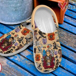 Attack On Titan Anime Cartoon Premium Crocs Crocband Clogs Shoes Comfortable For Men Women and Kids Style 2, Unique Gift From  Vesles2014S 3