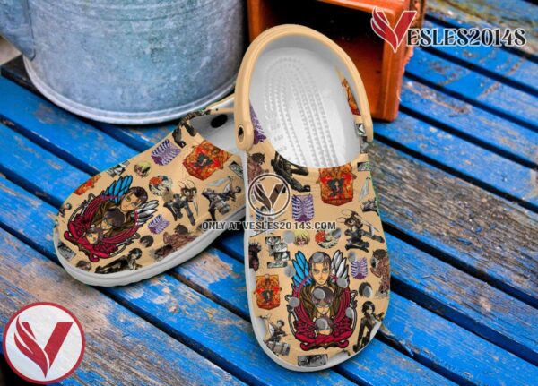 Attack On Titan Anime Cartoon Premium Crocs Crocband Clogs Shoes Comfortable For Men Women and Kids Style 2, Unique Gift From  Vesles2014S 3