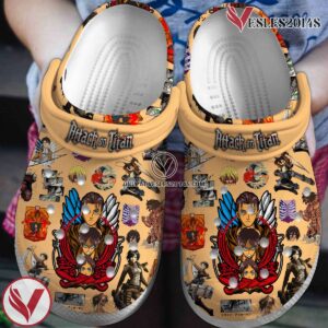 Attack On Titan Anime Cartoon Premium Crocs Crocband Clogs Shoes Comfortable For Men Women and Kids Style 2, Unique Gift From  Vesles2014S