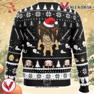 Attack Titan Attack On Titan Ugly Christmas Sweater, Unique Christmas Gift For Fans - Vesles2014S 1