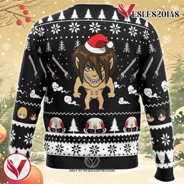 Attack Titan Attack On Titan Ugly Christmas Sweater, Unique Christmas Gift For Fans - Vesles2014S 1