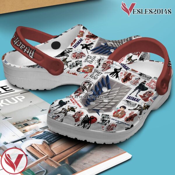 Attack on Titan Anime Crocs Crocband Clogs Shoes Comfortable For Men Women and Kids, Unique Gift From  Vesles2014S 3