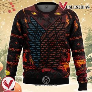 Attack on Titan Ugly Christmas Sweater, Unique Christmas Gift For Fans - Vesles2014S