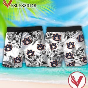 Auburn University Logo Aloha Summer Shirt, Perfect Gifts Idea In Holiday - Vesles2014S 2