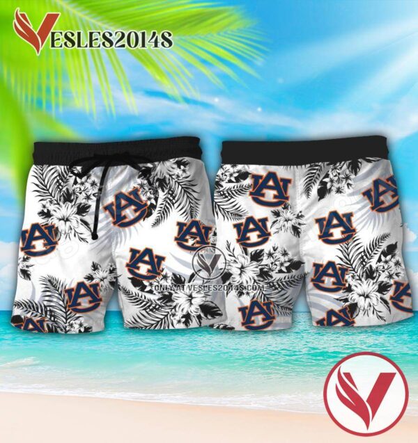 Auburn University Logo Aloha Summer Shirt, Perfect Gifts Idea In Holiday - Vesles2014S 2