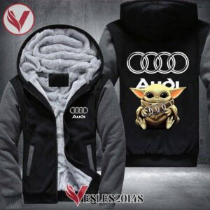 Audi Baby Yoda Fleece Hoodie Jacket, Unique Gifts For Car Lovers - Vesles2014S 1