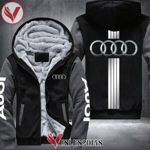 Audi Fleece Hoodie Jacket, Unique Gifts For Car Lovers - Vesles2014S 1