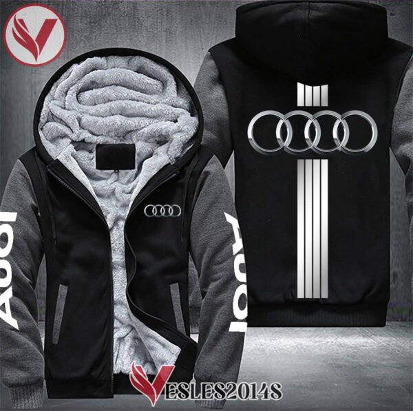 Audi Fleece Hoodie Jacket, Unique Gifts For Car Lovers - Vesles2014S 1