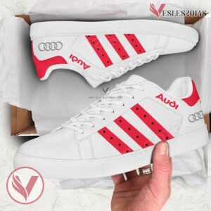 Audi Logo Print Stan Smith Shoes, Unique Sneaker For Fans - Vesles2014s