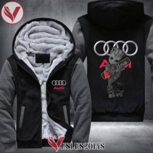 Audi S line Groot Fleece Hoodie Jacket, Unique Gifts For Car Lovers - Vesles2014S 1
