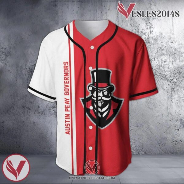 Austin Peay Governors Baseball Jersey Half Style NCAA, Unique Gifts For Fans - Vesles2014s