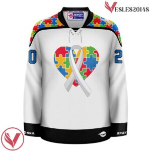 Autism Speak Awareness Charity Hockey Jersey - Vesles2014S 2