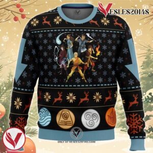 Avatar The Last Airbender Ugly Christmas Sweater, Unique Christmas Gift For Fans - Vesles2014S