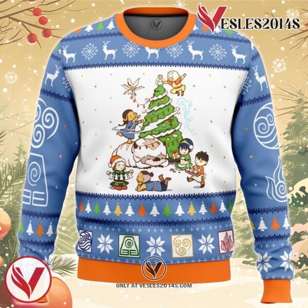 Avatar the Last Airbender Christmas Time Ugly Christmas Sweater, Unique Christmas Gift For Fans - Vesles2014S