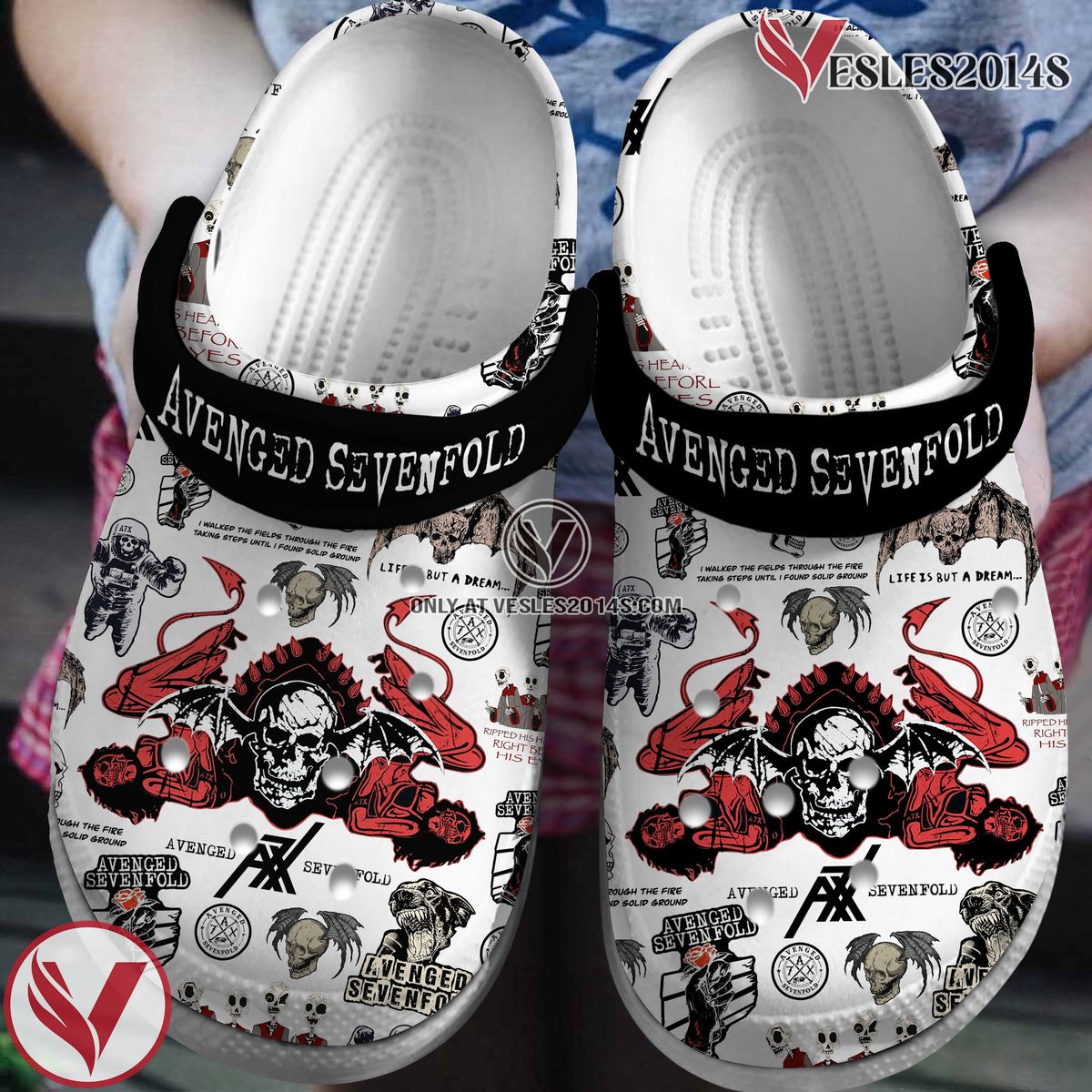 Avenged Sevenfold Music Crocs Crocband Clogs Shoes, Unique Gifts For Fans Style 3 - Vesles2014S 4