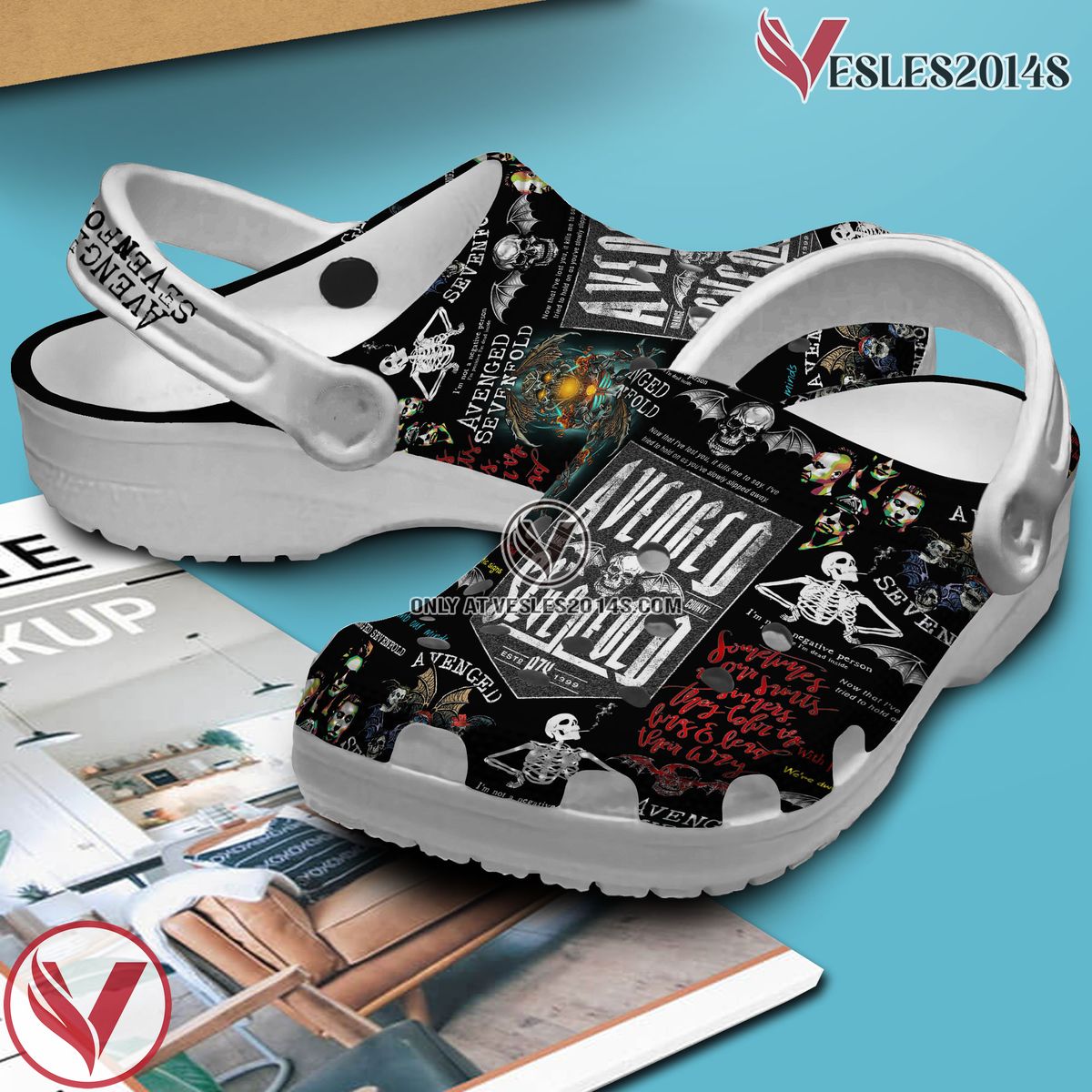 Avenged Sevenfold Music Crocs Crocband Clogs Shoes, Unique Gifts For Fans Style 5 - Vesles2014S 3