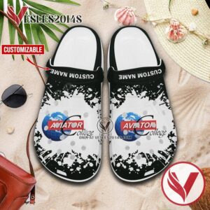 Aviator College of Aeronautical Science and Technology Custom Crocs Clogs, Unique Footwear For Fans 1