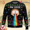 Aw Geez Rick and Morty Ugly Christmas Sweater, Unique Christmas Gift For Fans - Vesles2014S