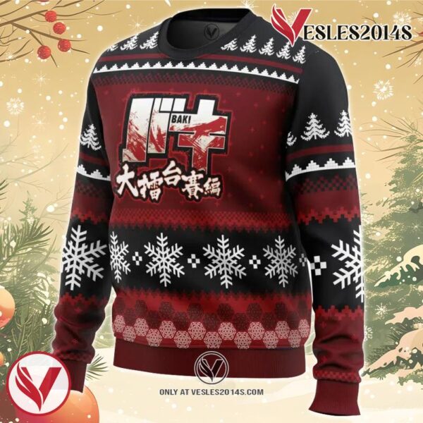 Axe Kick Baki Ugly Christmas Sweater, Unique Christmas Gift For Fans - Vesles2014S 1