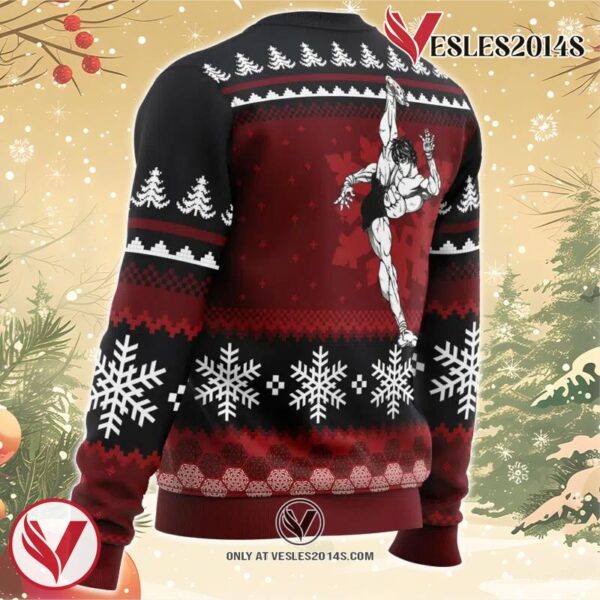 Axe Kick Baki Ugly Christmas Sweater, Unique Christmas Gift For Fans - Vesles2014S 2