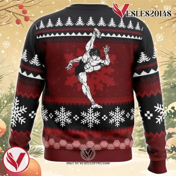 Axe Kick Baki Ugly Christmas Sweater, Unique Christmas Gift For Fans - Vesles2014S 3