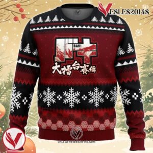 Axe Kick Baki Ugly Christmas Sweater, Unique Christmas Gift For Fans - Vesles2014S