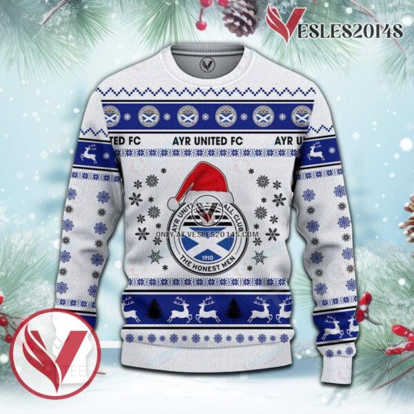 Ayr United F.C. Sport Ugly Christmas Sweater, Unique Gifts For Fans - Vesles2014aS 2