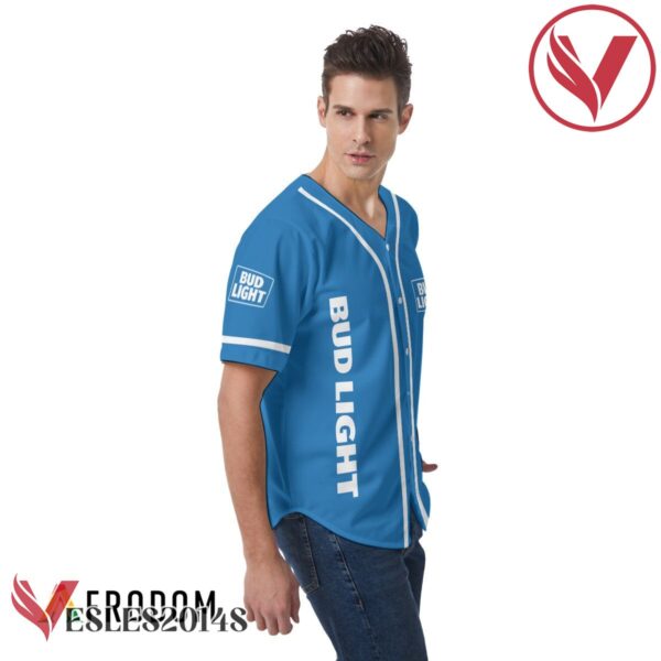 Azure Bud Light Baseball Jersey, Perfect Gifts For Fans - Vesles2014S 4