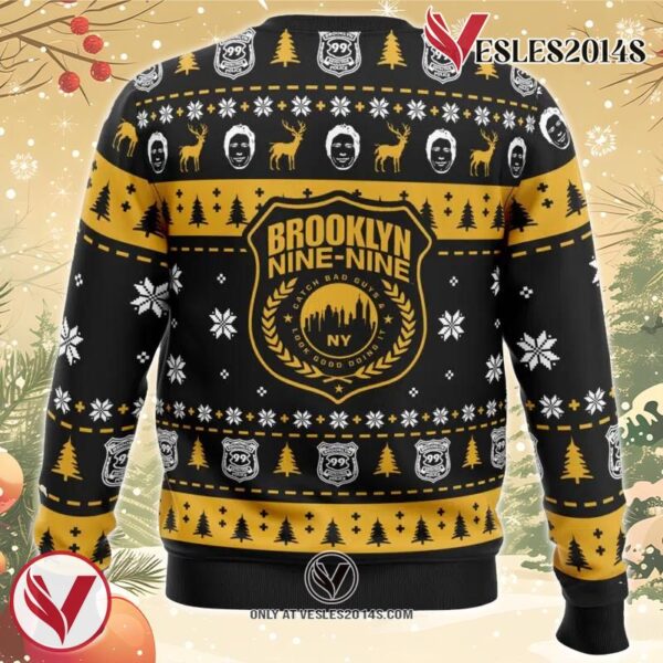 B99 Brooklyn Nine-Nine Ugly Christmas Sweater, Unique Christmas Gift For Fans - Vesles2014S 1