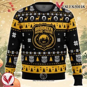B99 Brooklyn Nine-Nine Ugly Christmas Sweater, Unique Christmas Gift For Fans - Vesles2014S