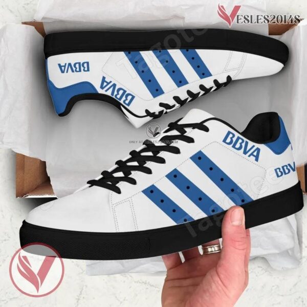 BBVA Logo Print Stan Smith Shoes For Men And Womens - Vesles2014s 1