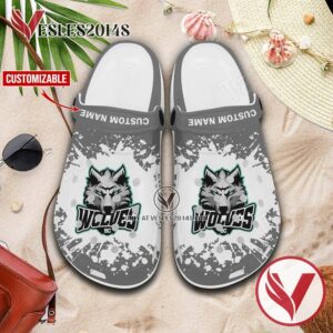 BC Wolves Crocs Clogs Sandals, Unique Footwear For Fans 1
