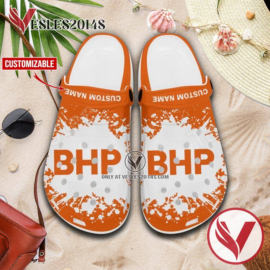 BHP Billiton Logo Crocs Clogs, Unique Footwear For Fans 1
